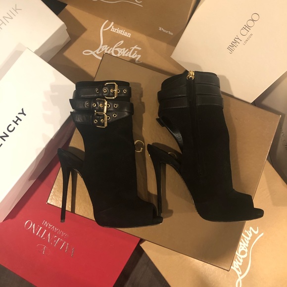 Giuseppe Zanotti suede buckle heels 36 - Picture 2 of 7